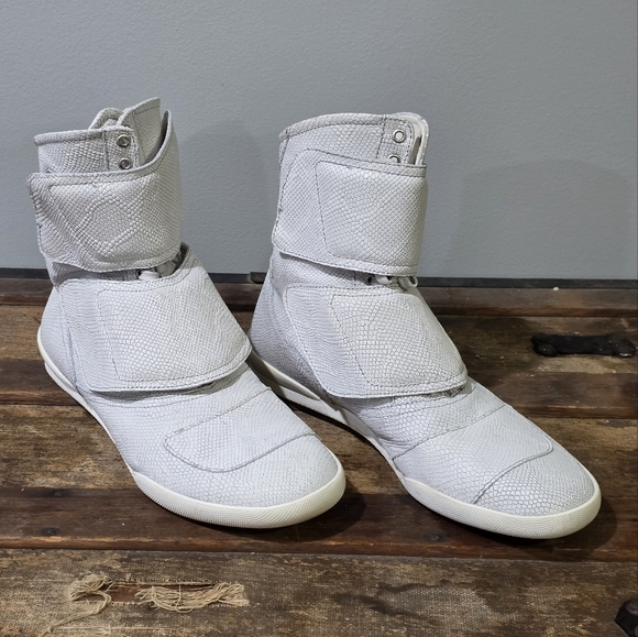 Creative Recreation Gizzo Camaleonte High-Top Leather Sneakers w/Velcro Strap 42 - Picture 3 of 12